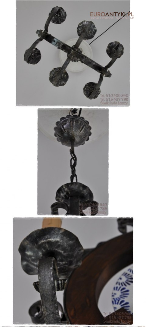 STARY ZYRANDOL Z KUTEGO METALU DO KNAJPY KARCZMY