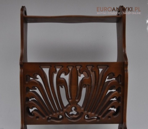 STOJAK NA GAZETY STOLICZEK GAZETNIK RZEZBIONY XL