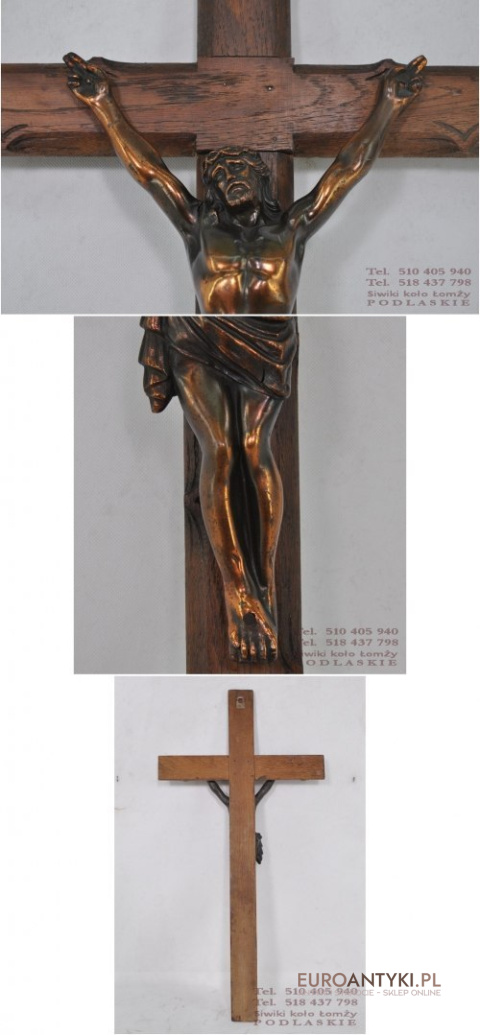 XXL STARY KRZYZ JEZUS CHRYSTUS INRI KRZYZYK CHRIST