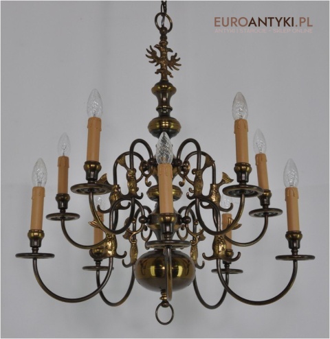 XXL DUZY STARY ZYRANDOL 2 KORONY PAJAK XLx