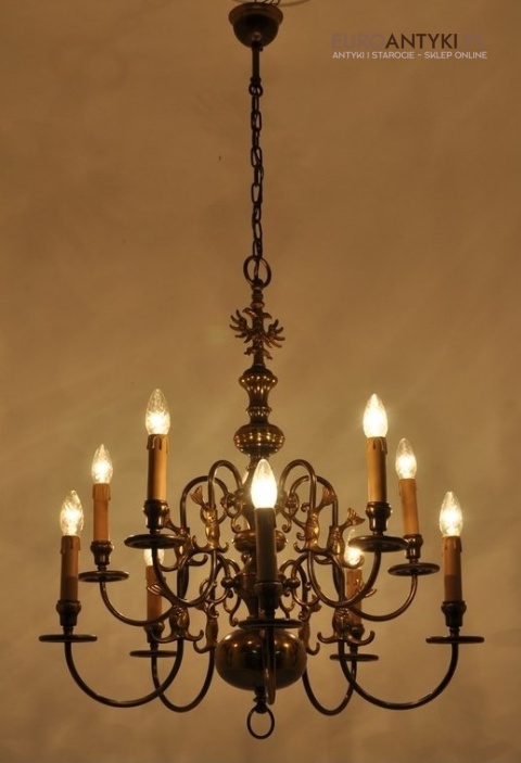 XXL DUZY STARY ZYRANDOL 2 KORONY PAJAK XLx