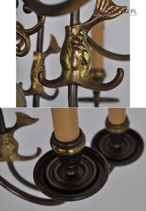 XXL DUZY STARY ZYRANDOL 2 KORONY PAJAK XLx