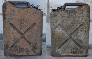 1945 GAS CAN QMC USA kanister na paliwo lub wode