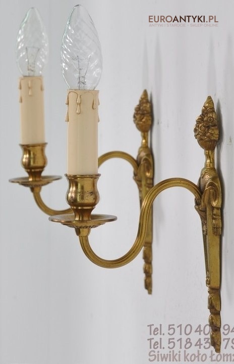 2 STARE KINKIETY ANGIELSKIE LAMPKI EMPIRE EMPIR