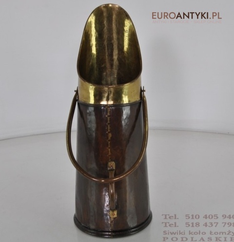 ANTYK DUZY STARY POJEMNIK NACZYNIE Z HERBEM