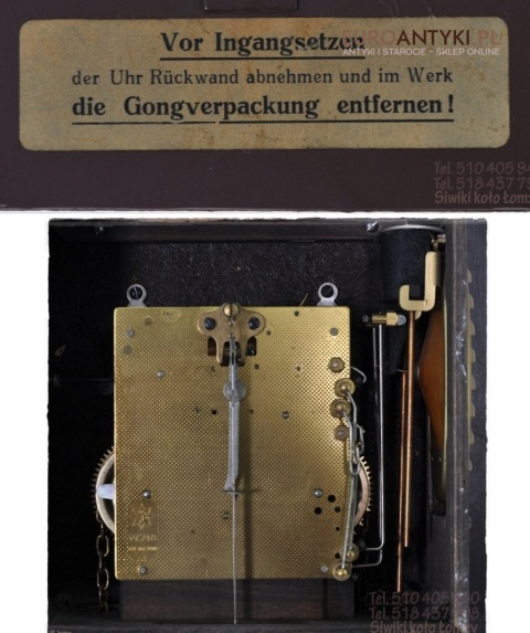 Zegar art deco JUNGHANS sprawny zabytkowy retro vintage