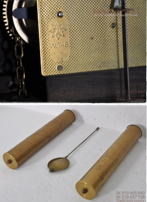 Zegar art deco JUNGHANS sprawny zabytkowy retro vintage