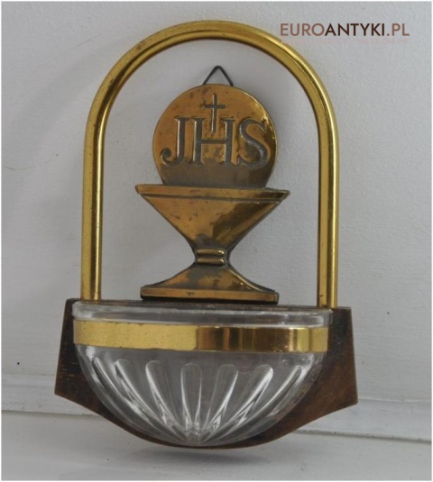 Chrystogram JHS IHS NACZYNKO NA WODE SWIECONA