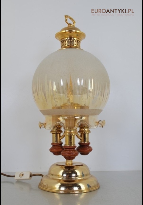 LAMPA LAMPKA NA BIURKO LUB NOCNA SZKLANA KULA