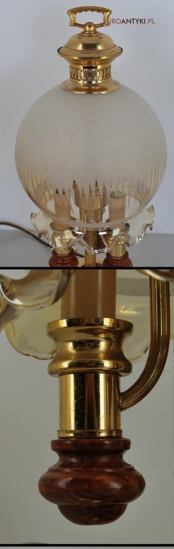 LAMPA LAMPKA NA BIURKO LUB NOCNA SZKLANA KULA