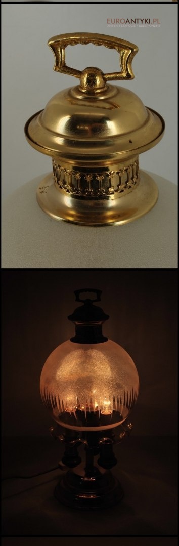 LAMPA LAMPKA NA BIURKO LUB NOCNA SZKLANA KULA