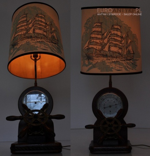 MARYNISTYKA stara LAMPA BAROMETR STER MARYNARSKA