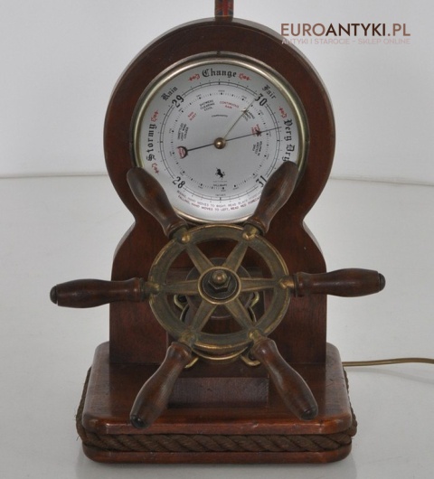 MARYNISTYKA stara LAMPA BAROMETR STER MARYNARSKA