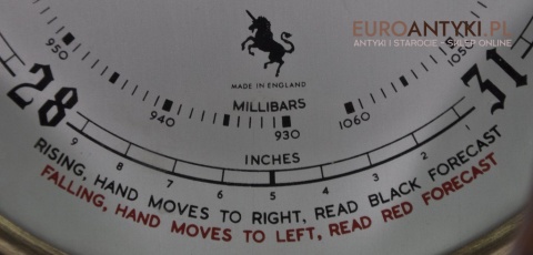 MARYNISTYKA stara LAMPA BAROMETR STER MARYNARSKA