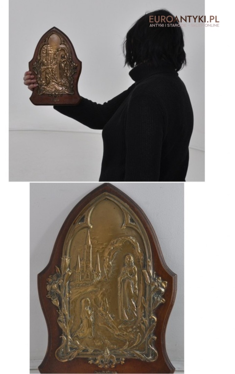 Objawienia Matki Bożej w Lourdes OBRAZ ART NOUVEA