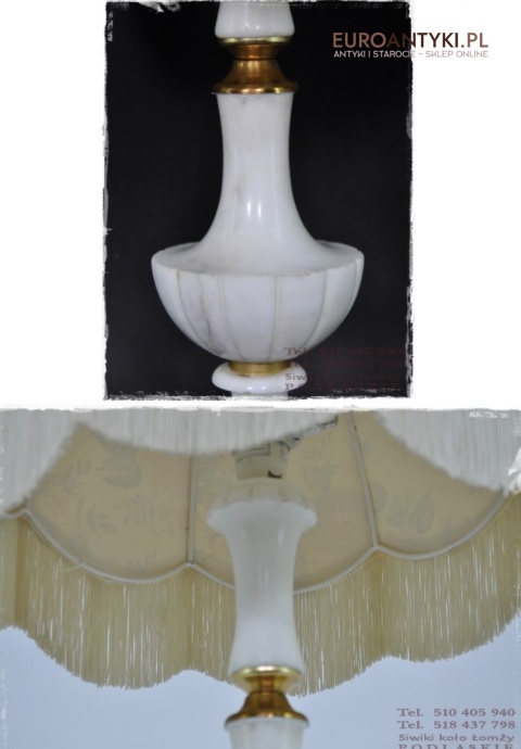 STARA BABCINA LAMPA LAMPKA MARMUROWA MARMUR