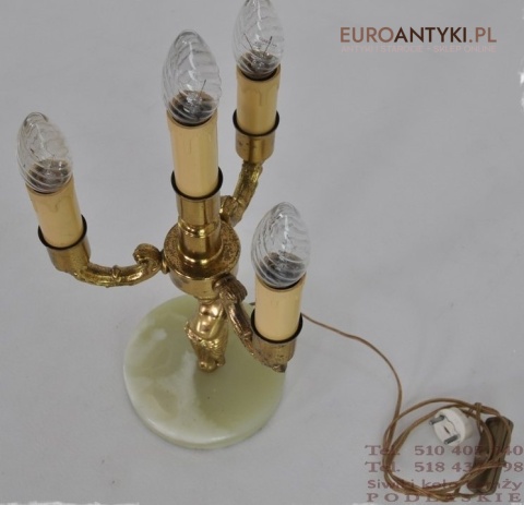 STARA BABCINA LAMPA LAMPKA MARMUROWA MARMUR