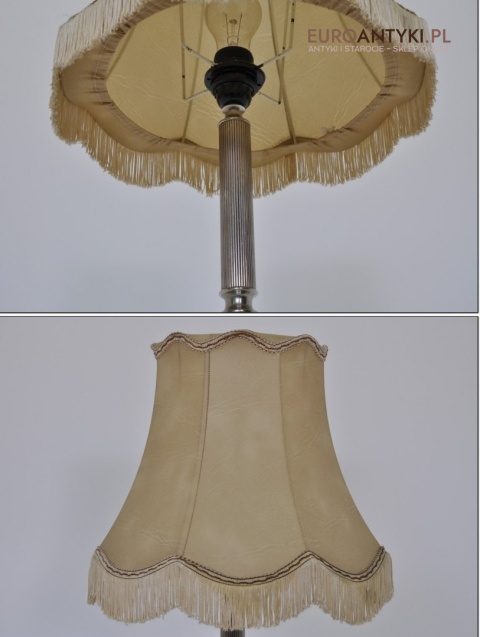 STARA DUZA LAMPKA Z AMORKAMI barok rokoko srebrna