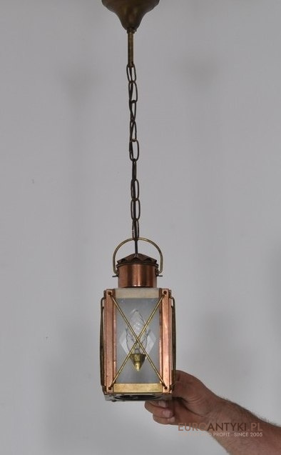 STARA LAMPA SUFITOWA RUSTYKALNA RUSTIC MARYNARSKA