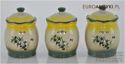 STARE NACZYNKA NACZYNIA NA KAWE HERBATE CUKIER