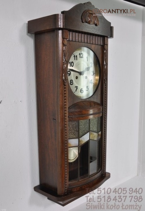 STARY DUZY ZEGAR Z LAT 1900 SECESJA ART DECO