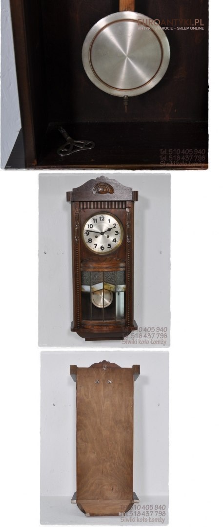 STARY DUZY ZEGAR Z LAT 1900 SECESJA ART DECO