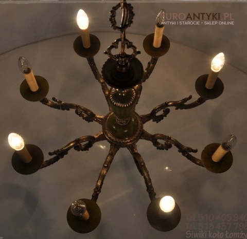 STARY DUZY ZYRANDOL DO SALONU ONYKS ONYX ANTYK XXL