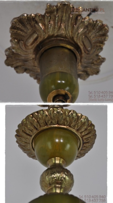 STARY DUZY ZYRANDOL DO SALONU ONYKS ONYX ANTYK XXL