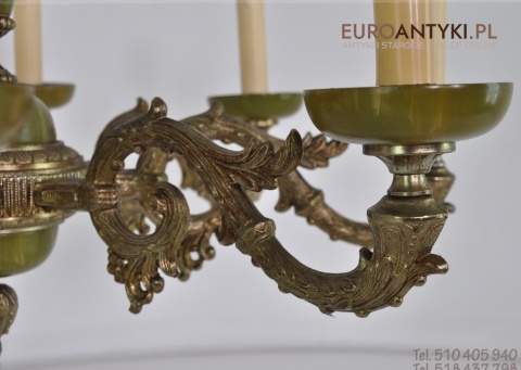 STARY DUZY ZYRANDOL DO SALONU ONYKS ONYX ANTYK XXL