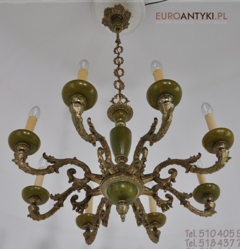 STARY DUZY ZYRANDOL DO SALONU ONYKS ONYX ANTYK XXL