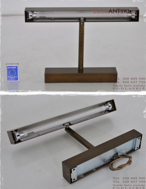 STARY KINKIET LAMPKA LAMPA NAD OBRAZ BIURKO VINTAG