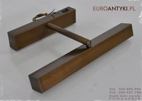 STARY KINKIET LAMPKA LAMPA NAD OBRAZ BIURKO VINTAG