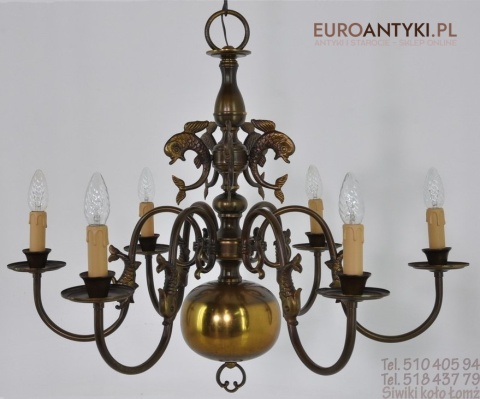 XXL DUZY POTEZNY STARY ZYRANDOL PAJAK DO SALONU XL