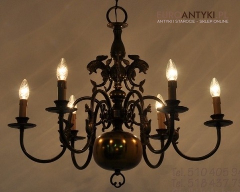 XXL DUZY POTEZNY STARY ZYRANDOL PAJAK DO SALONU XL