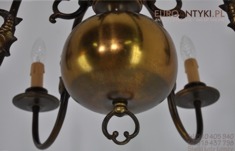 XXL DUZY POTEZNY STARY ZYRANDOL PAJAK DO SALONU XL