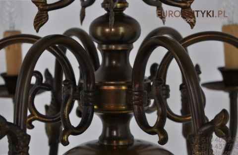 XXL DUZY POTEZNY STARY ZYRANDOL PAJAK DO SALONU XL