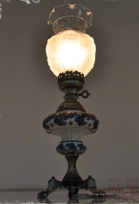 ANTYK STARA BABCINA LAMPA LAMPKA RUSTYKALNA RUSTIC