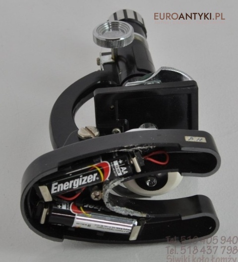 ANTYK STARY CZARNY MIKROSKOP VIKING OKAZ MUZEALNY