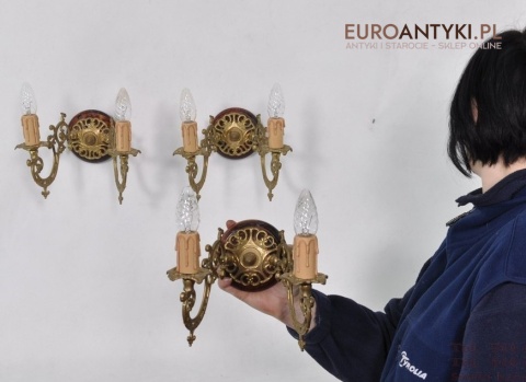 KINKIET KINKIETY ZLOTE LAMPKI ZLOTY KOLOR LAMP