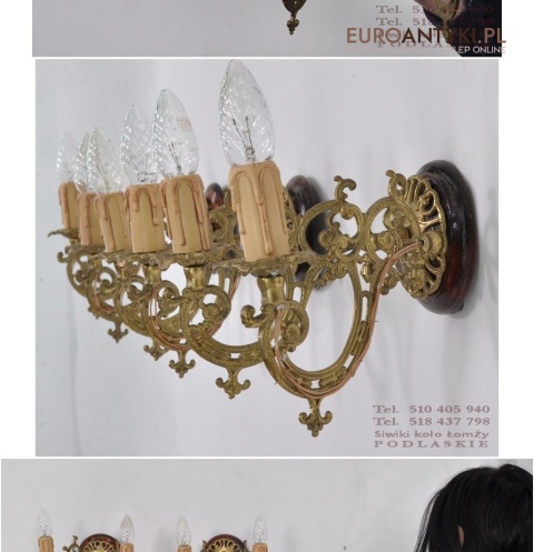 KINKIET KINKIETY ZLOTE LAMPKI ZLOTY KOLOR LAMP