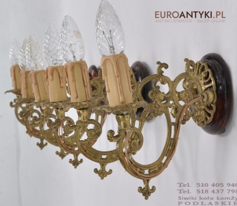 KINKIET KINKIETY ZLOTE LAMPKI ZLOTY KOLOR LAMP