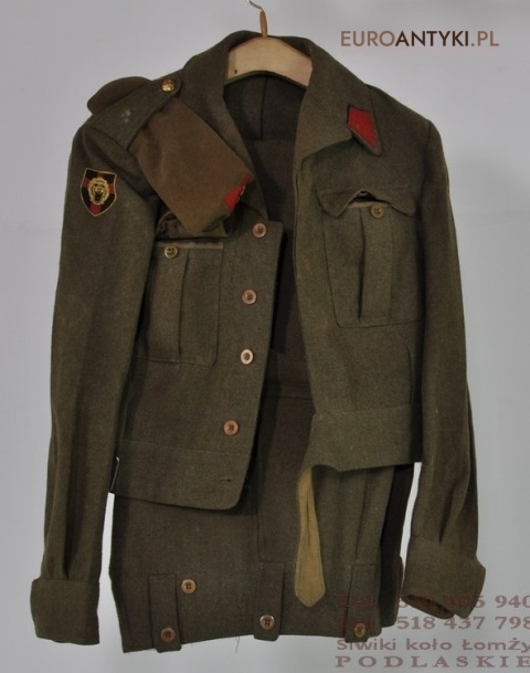 KOMPLETNY STARY MUNDUR BELGISJKI 1955 ROK UNIFORM