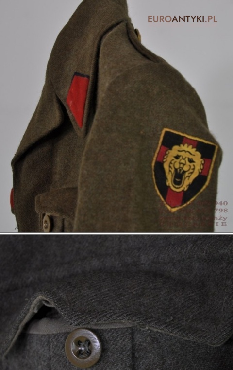 KOMPLETNY STARY MUNDUR BELGISJKI 1955 ROK UNIFORM