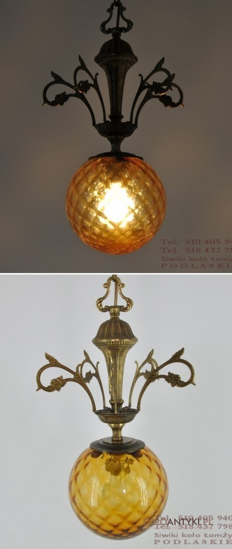 LAMPKA LAMPA KULA SECESJA ART NOUVEAU JUGENDSTIL