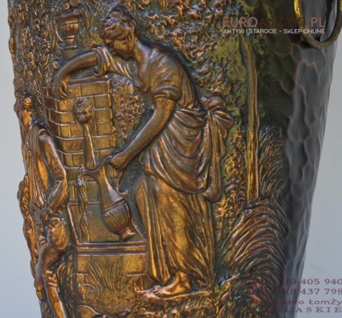 NACZYNIE POJEMNIK STARY SMIETNIK BANIAK KOSZ ANTYK