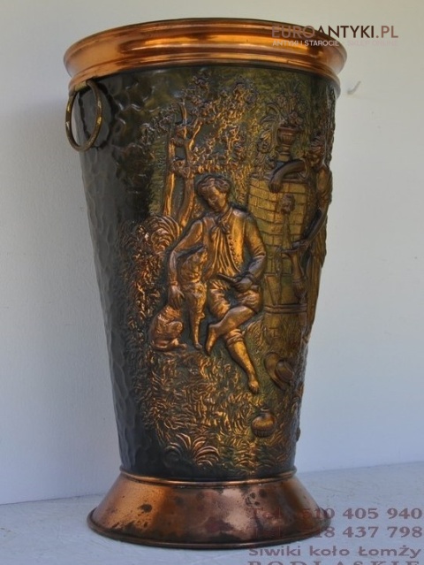 NACZYNIE POJEMNIK STARY SMIETNIK BANIAK KOSZ ANTYK