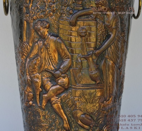 NACZYNIE POJEMNIK STARY SMIETNIK BANIAK KOSZ ANTYK