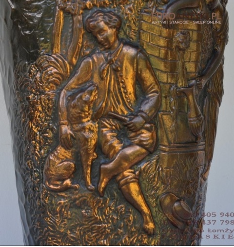 NACZYNIE POJEMNIK STARY SMIETNIK BANIAK KOSZ ANTYK