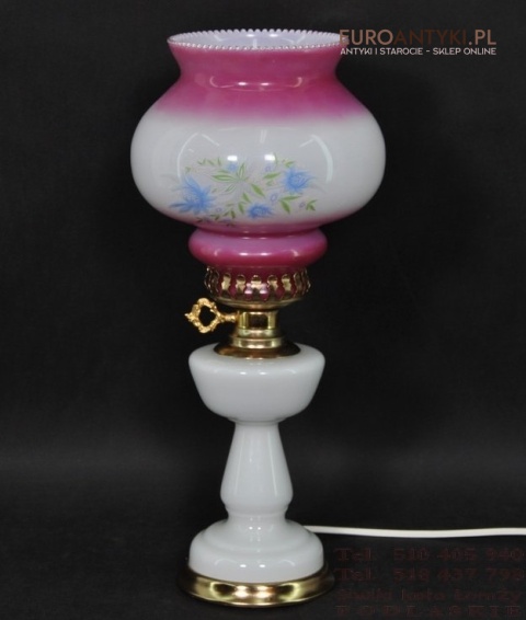 STARA BABCINA SZKLANA LAMPKA LAMPA VINTAGE SZKLO