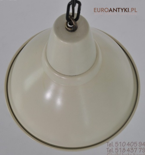 STARA KREMOWA LAMPKA LAMPA NA LANCUCHU ART DECO